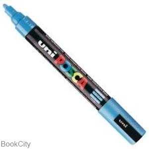 ماژیک پوششی آبی نوک گرد Uniball PC5M Posca 1.8-2.5mm - 0