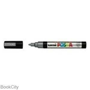 ماژیک پوششی نقره‌ای نوک گرد Uniball PC5M Posca 1.8-2.5mm