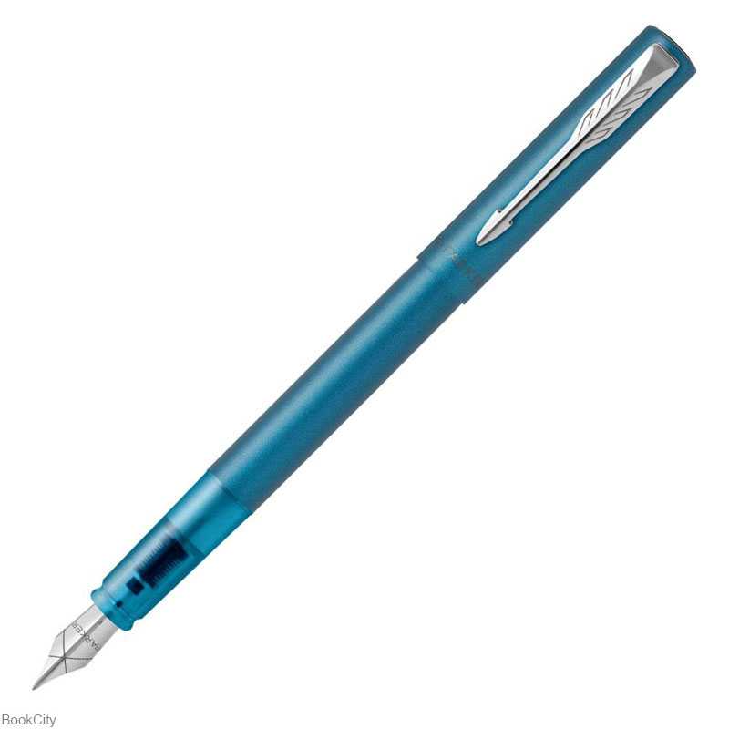 خودنویس آبی گیره کروم PARKER Vector XL