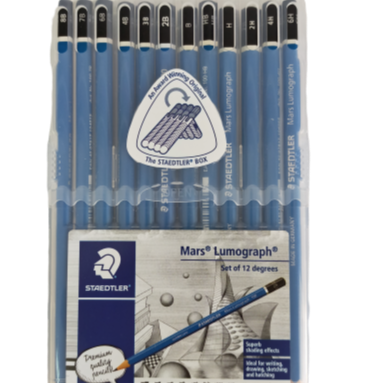 ست مداد طراحی 12 عددی STAEDTLER 100SC12 Mars Lumograph
