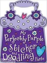My  Perfectly Purple Sticker and Doodling Purse