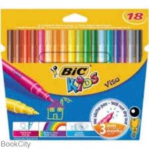 ماژیک 18 رنگ BiC Kids Visa