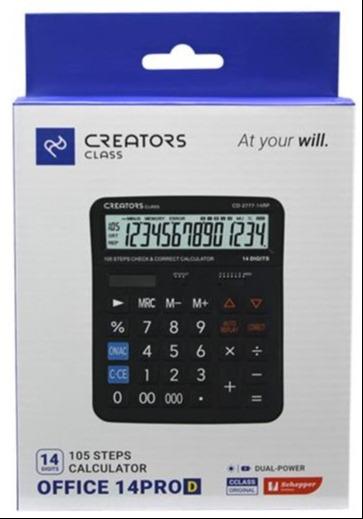 ماشین حساب 14 رقمی مشکی C CLASS CD-2777-14RP - 0