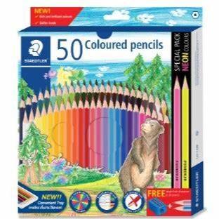 مدادرنگی 50 رنگ مقوایی STAEDTLER 143C50P