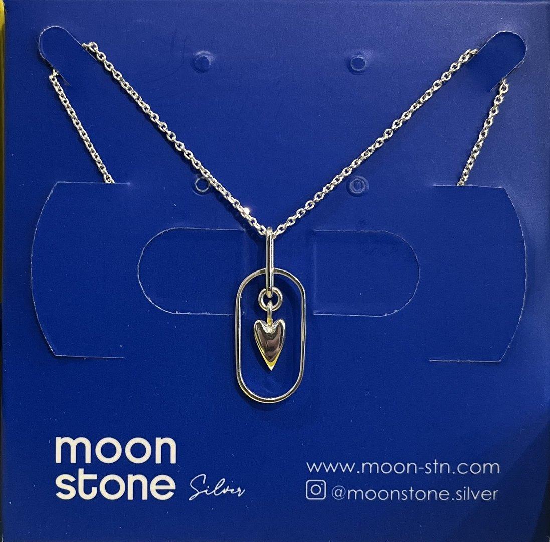 گردنبند نقره Moon Stone SN402