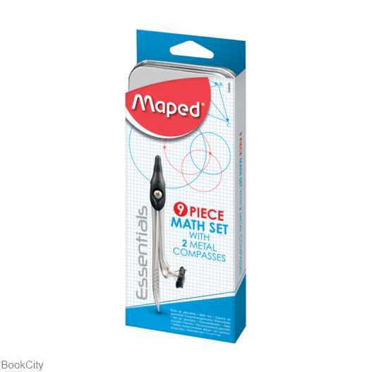 ست پرگار 9 تکه فلزی Maped 194609 Essentials