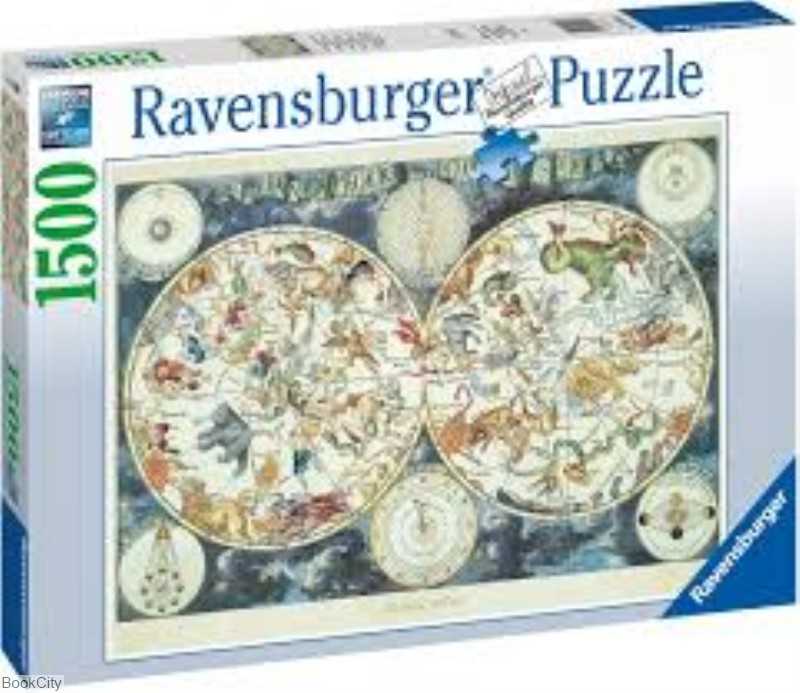 پازل World Map of Fantastic Beasts 1500pcs 16003