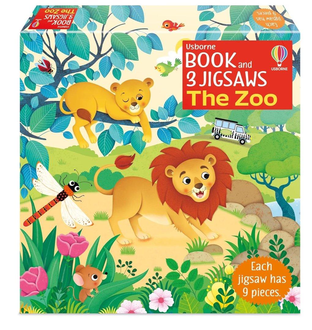 Book and 3 Jigsaws the Zoo
