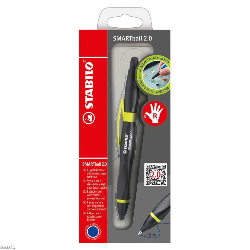 خودکار آبی گیره سبز راست دست STABILO 1852/3-41 Smartball 0.5mm