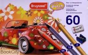 مدادرنگی 60 رنگ فلزی با پاک‌کن Bruynzeel 6062M60 - 0