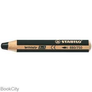 مدادپاستل آبرنگی مشکی STABILO 880-750 Woody