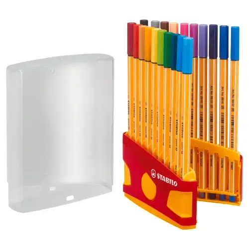 روان‌نویس 20 رنگ نوک نمدی STABILO 8820-031 Point 88 0.4mm - 0