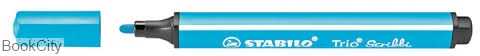 ماژیک آبی روشن STABILO 368-957 Trio Scribbi