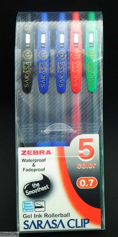 ست روا‌نویس 4 رنگ 5 عددی فشاری ZEBRA Sarasa 0.7mm