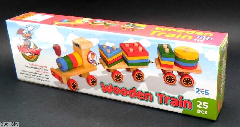 قطار چوبی Woody Toys Wooden Train 25pcs