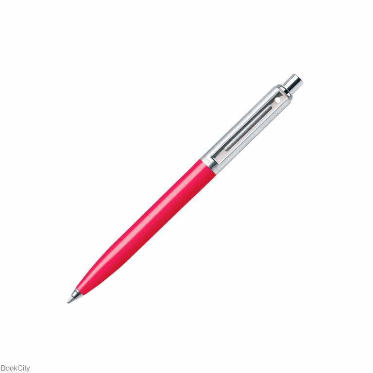 خودکار نیمه استیل قرمز گیره استیل SHEAFFER Sentinel
