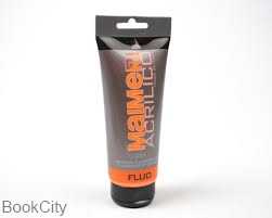 رنگ آکریلیک MAIMERI 051 Acrilico 200ml Fluorescent Orange