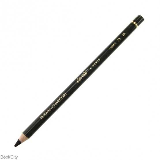 مداد ذغال چوب خالص مشکی Conte 728 2B