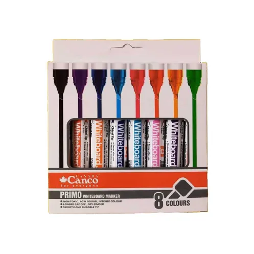 ماژیک وایت‌برد 8 رنگ نوک تخت Canco Primo Mix 2397208