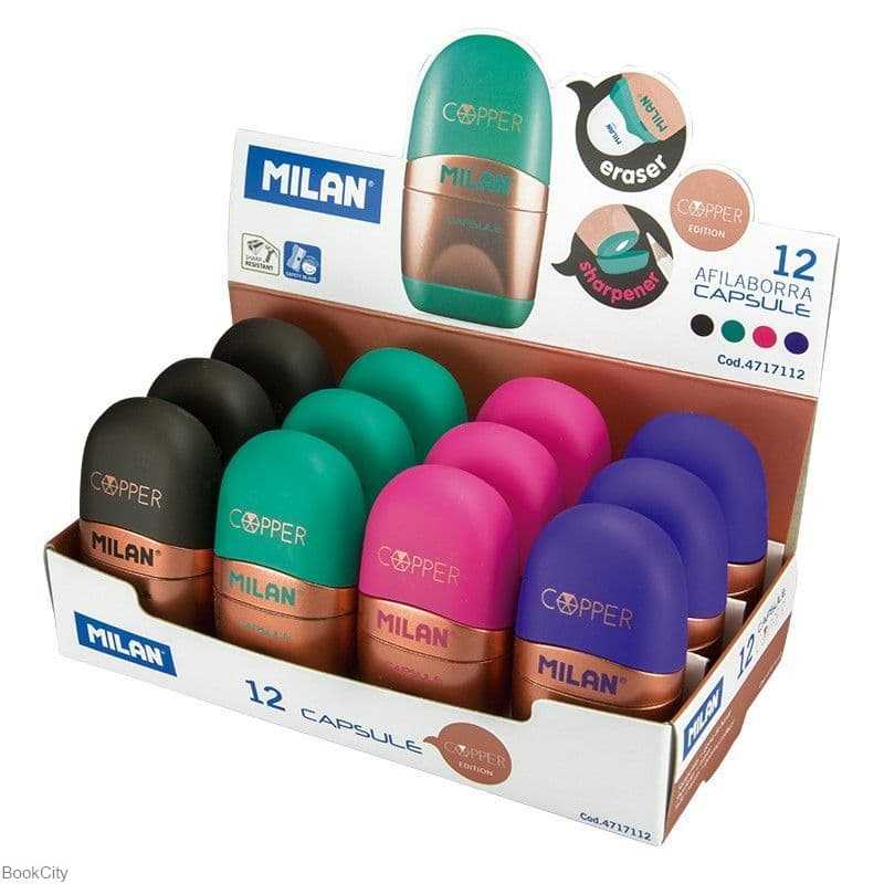 پاک‌کن و تراش MILAN 4717112 Capsule Copper - 0