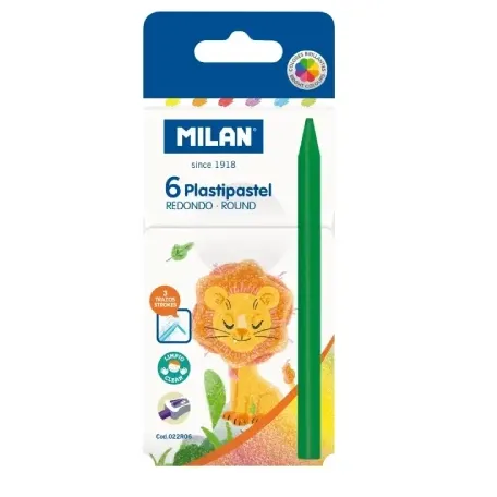 پاستل 6 رنگ گرد MILAN 022R06