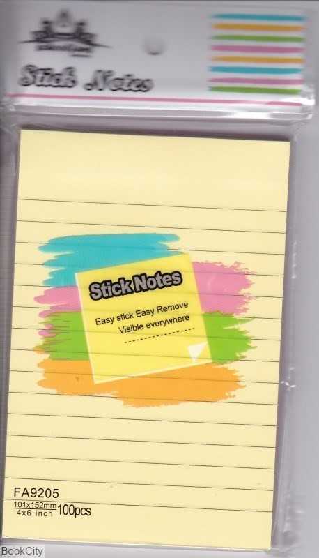 یادداشت چسب‌دار 100 برگ 152×101 schoolfans 9205 - 0