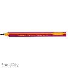 مداد مشکی 3 گوش بدنه صورتی BiC