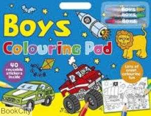 Boys colouring pad