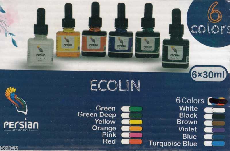 اکولین 6 رنگ persian 30ml