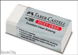 پاک‌کن سفید کاور طوسی متوسط FABER CASTELL 187130 Dust free - 0