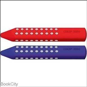 پاک‌کن طرح مداد قرمز و آبی FABER CASTELL 187101 Grip 2001 - 0