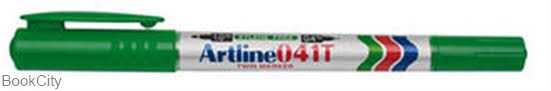 ماژیک CD سبز 2 سر Artline 041T