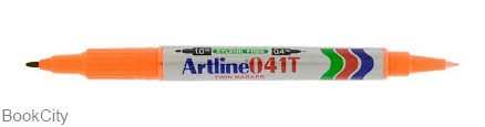 ماژیک CD نارنجی 2 سر Artline 041T