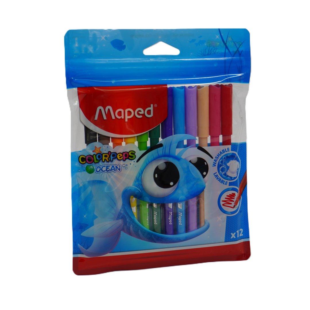 ماژیک 12 رنگ Maped 845720 Colorpeps Ocean