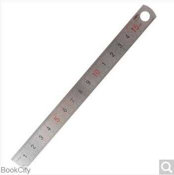 خط‌کش 15cm فلزی deli 8461