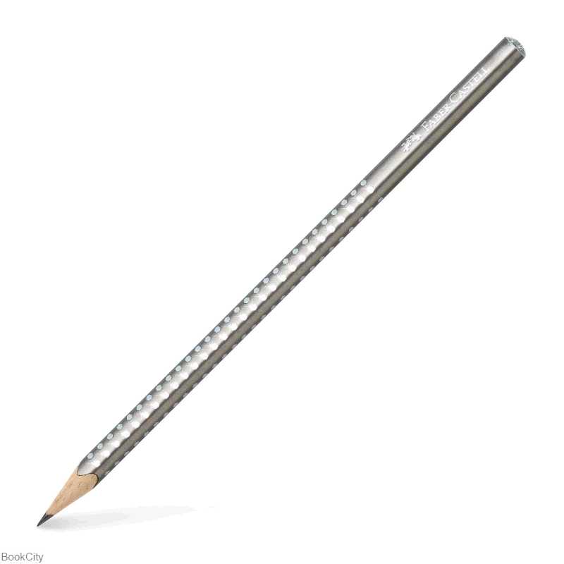مداد مشکی بدنه نقره‌ای FABER CASTELL 118213 Grip