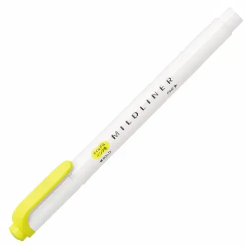 ماژیک های‌لایت 2 سر ZEBRA Mildliner Yellow