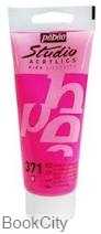 رنگ آکریلیک Pebeo 832371 100ml Fluorescent Pink 371