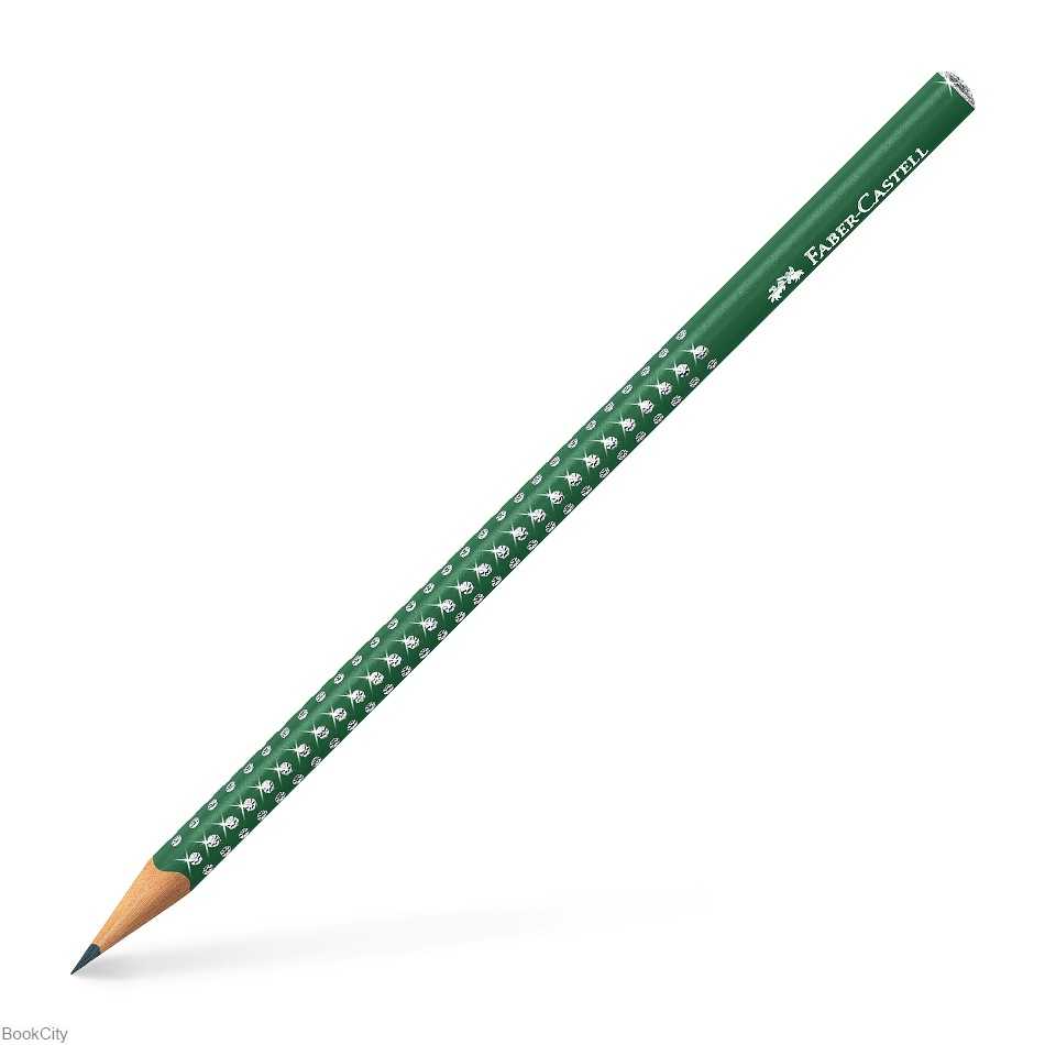مداد مشکی بدنه سبز متالیک FABER CASTELL 118239 Sparkle