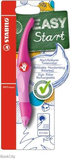 روان‌نویس آبی راست دست بدنه صورتی STABILO 46846 Easy Start