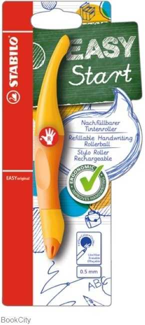 روان‌نویس آبی راست دست بدنه نارنجی STABILO 46852 Easy Start