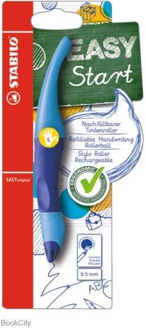 روان‌نویس آبی چپ دست بدنه آبی STABILO 46834 Easy Start