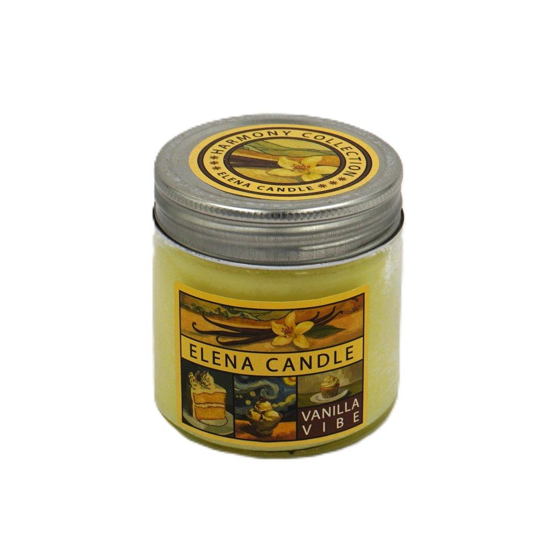 شمع شیشه‌ای 150gr رایحه وانیل Vanilla - 0