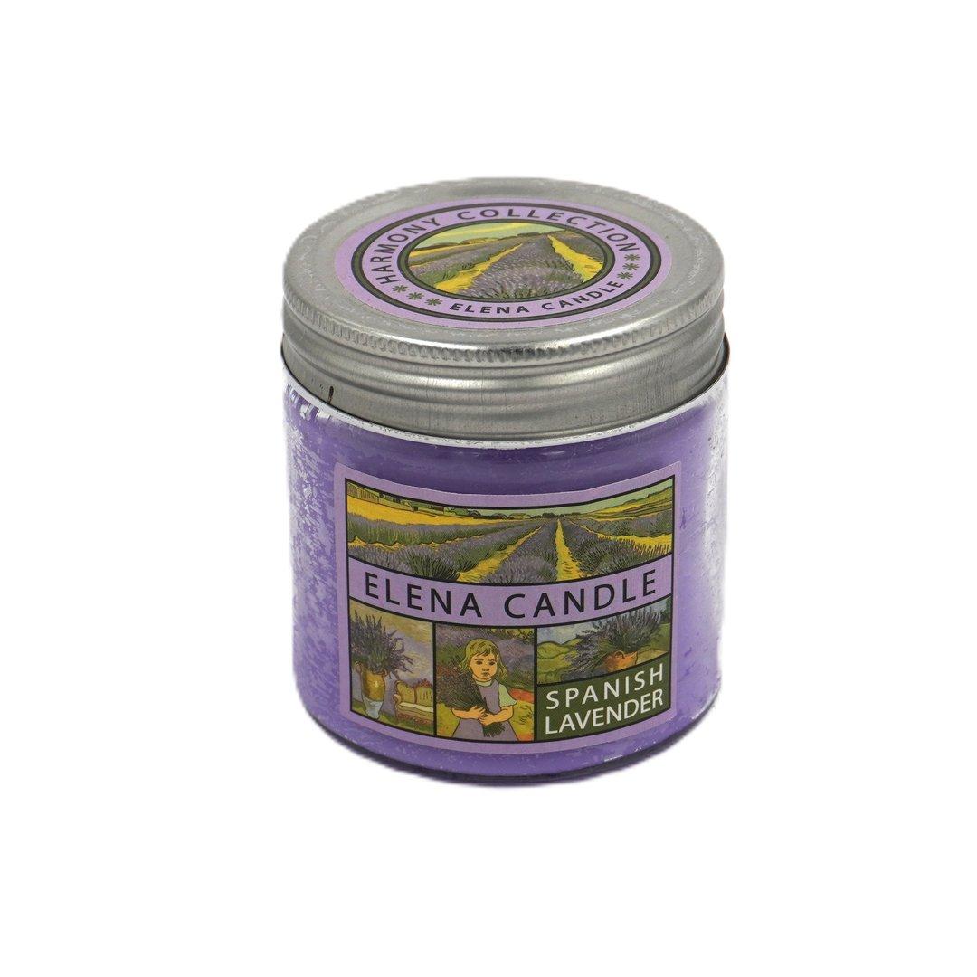 شمع شیشه‌ای 150gr رایحه لوندر Spanishlavender