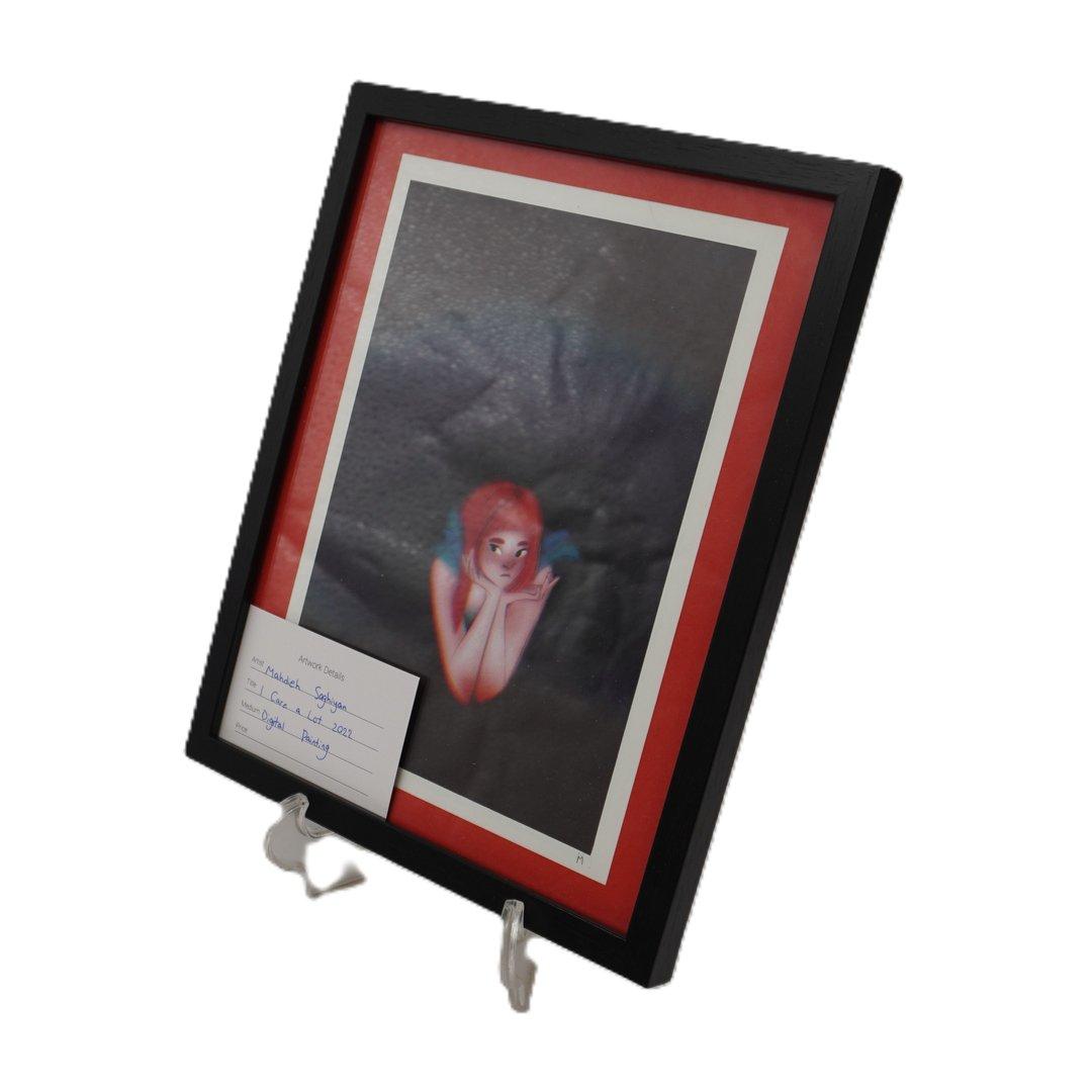 تابلو نقاشی دیجیتال MAHDIEH SAGHIYAN I Care a Lot 25×20 - 0