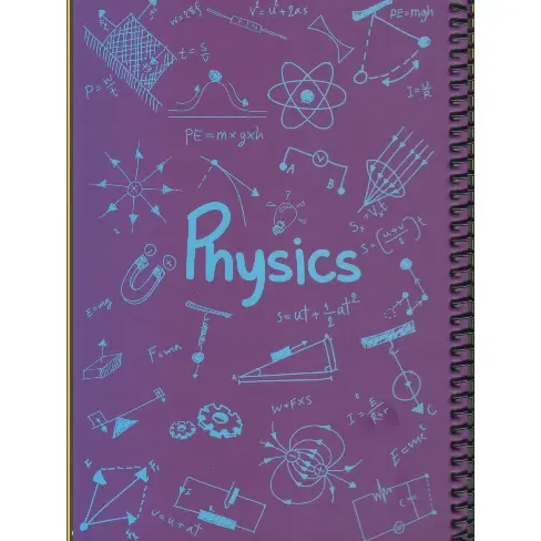 دفتر 100 برگ بنفش سیمی وزیری dotnote Physics