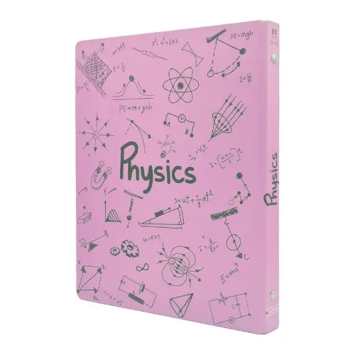 کلاسور 26 حلقه 100 برگ صورتی dotnote physics