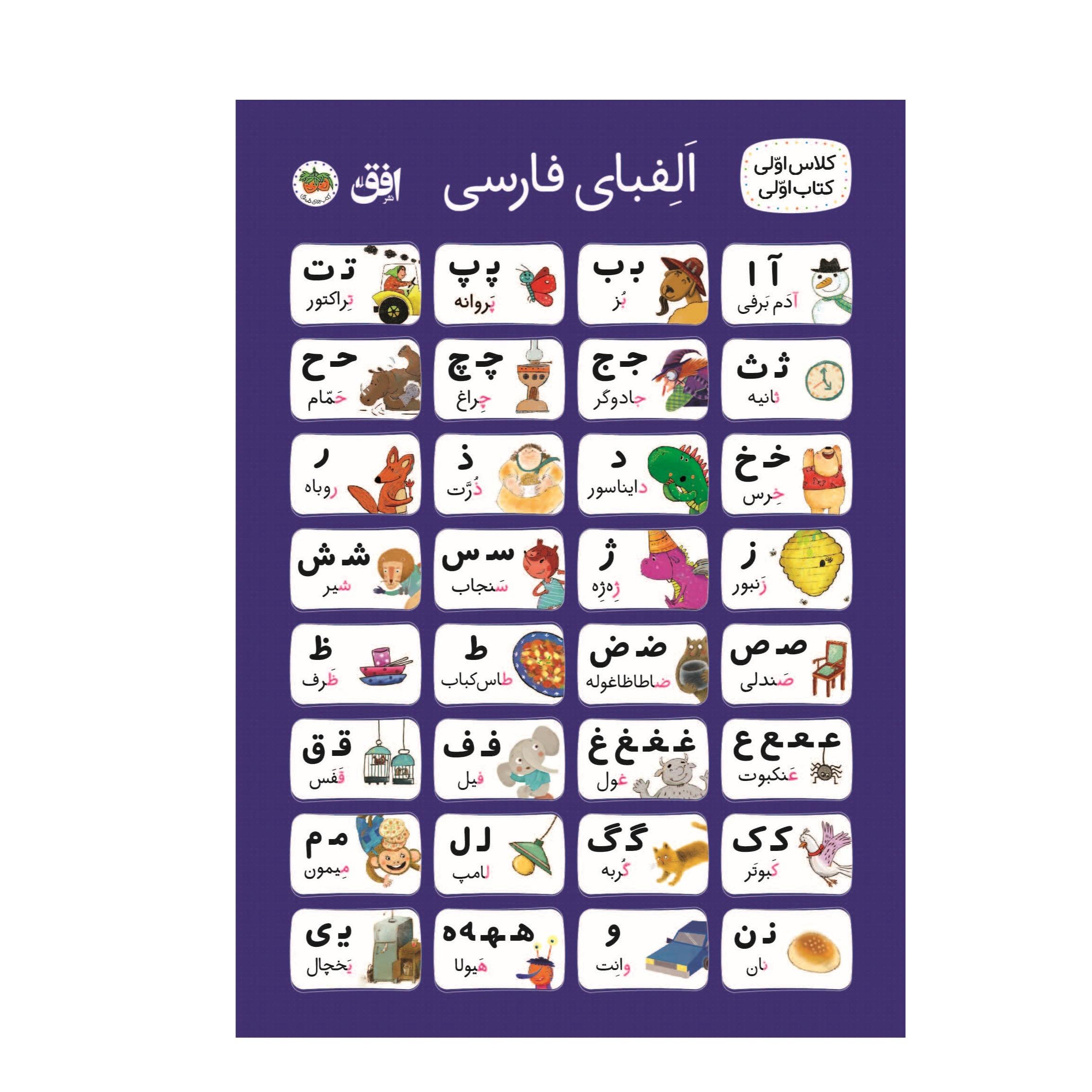 پوستر پارچه‌ای الفبا کلاس اولی