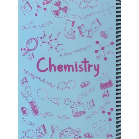 دفتر 100 برگ آبی سیمی وزیری dotnote Chemistry