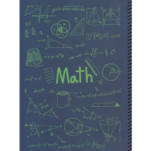 دفتر 100 برگ سرمه‌ای سیمی رحلی dotnote Math
